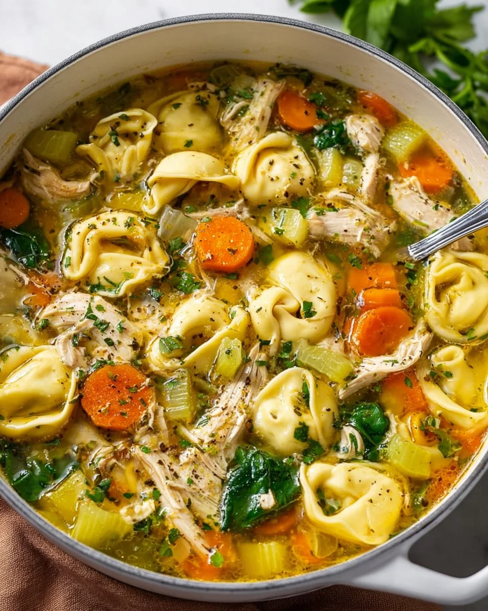 Quick & Easy Chicken Tortellini Soup for a Cozy Night In