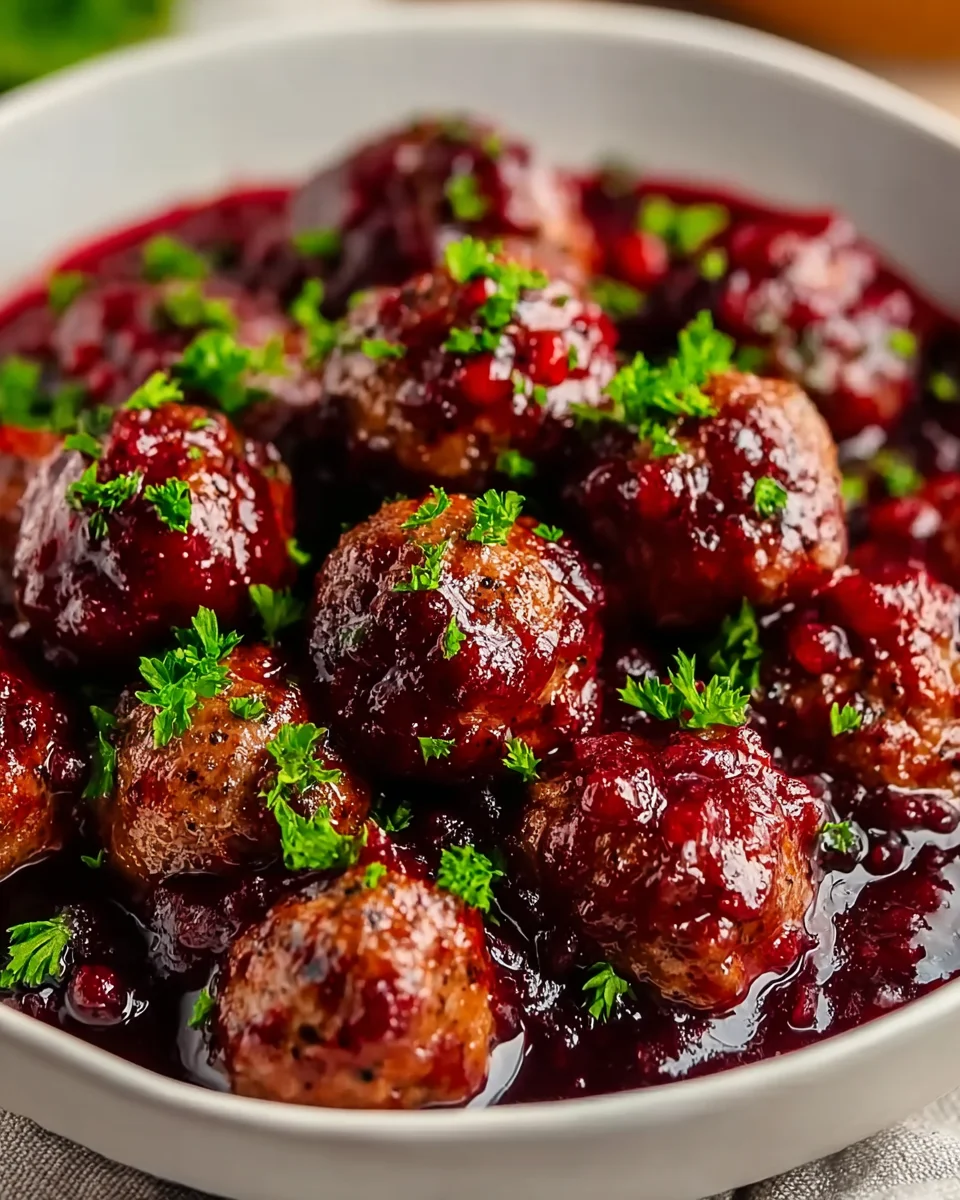 Quick Christmas Cranberry Beef Meatballs: A Festive Treat!