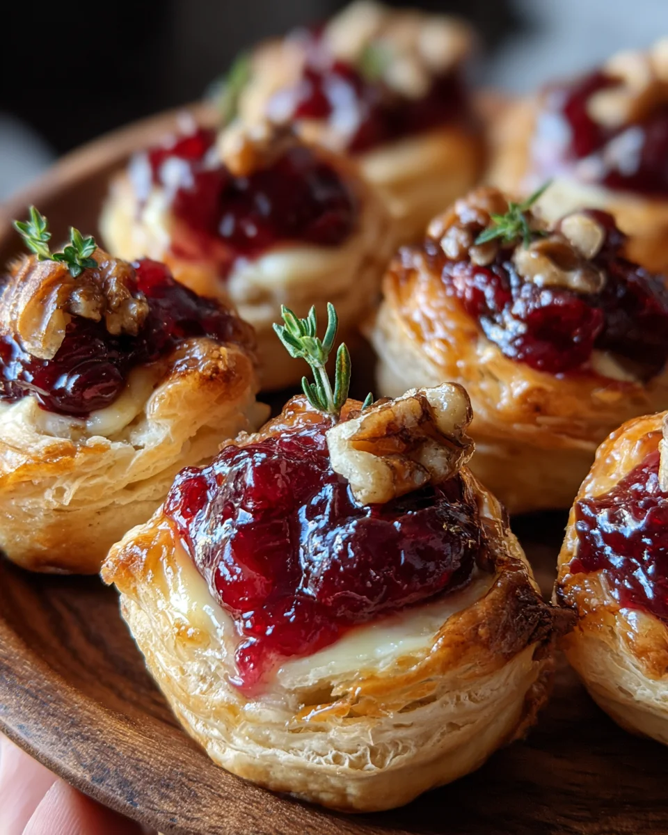 Baked Cranberry Brie Bites: Easy Appetizer Perfection!