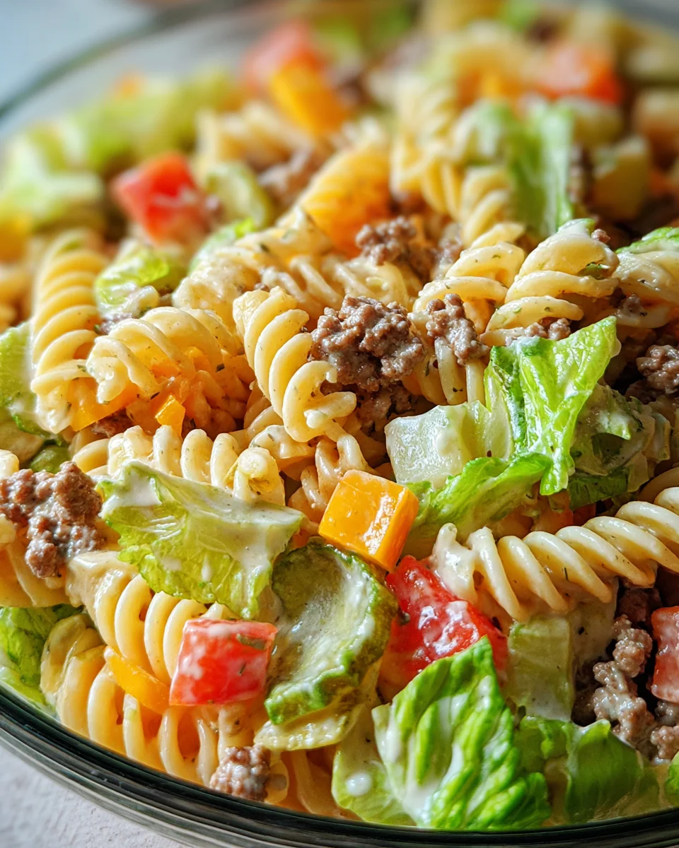 Big Mac Pasta Salad: Iconic Flavors in a New, Easy Dish!