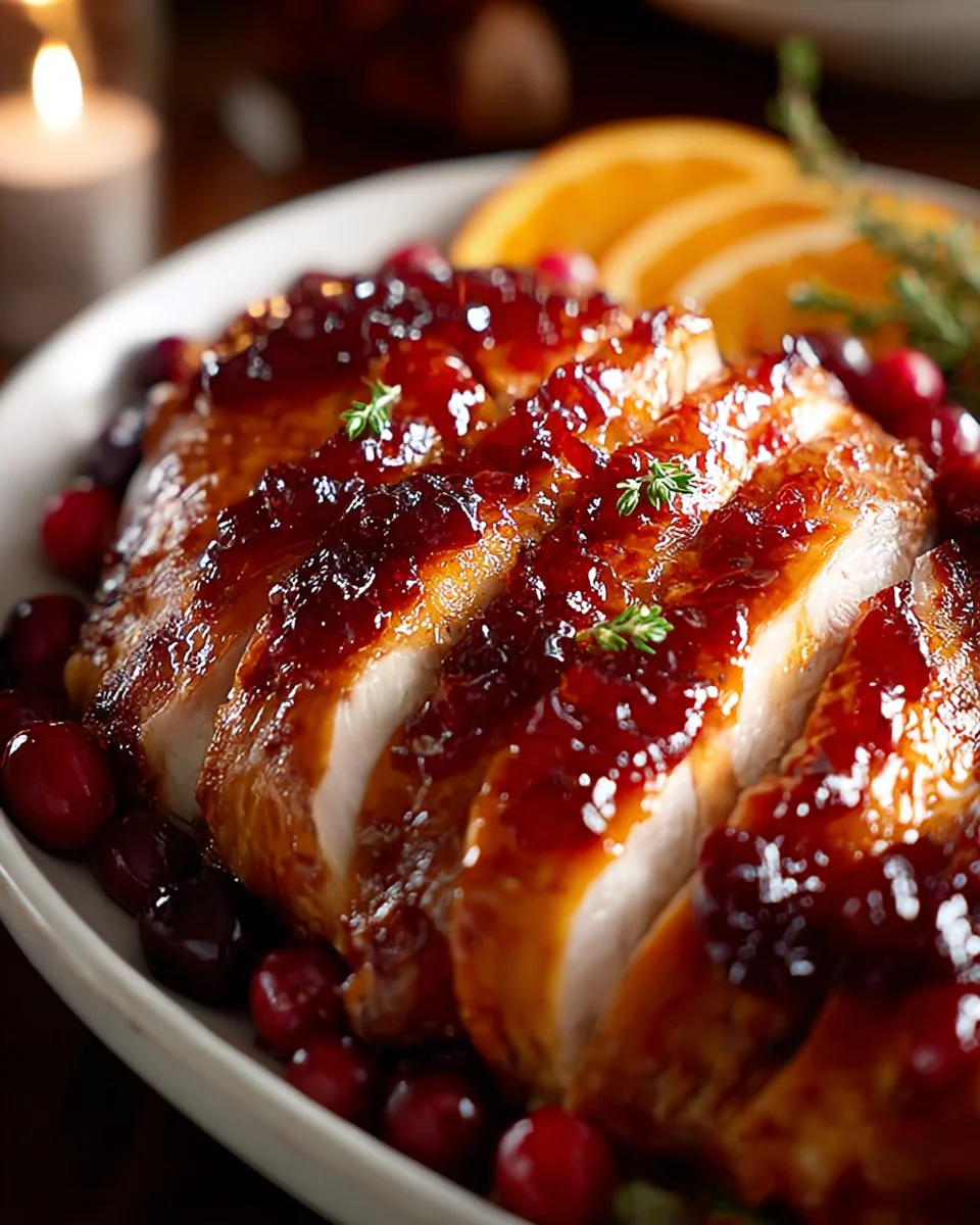 Delicious Cranberry Orange Glazed Turkey Breast Recipe