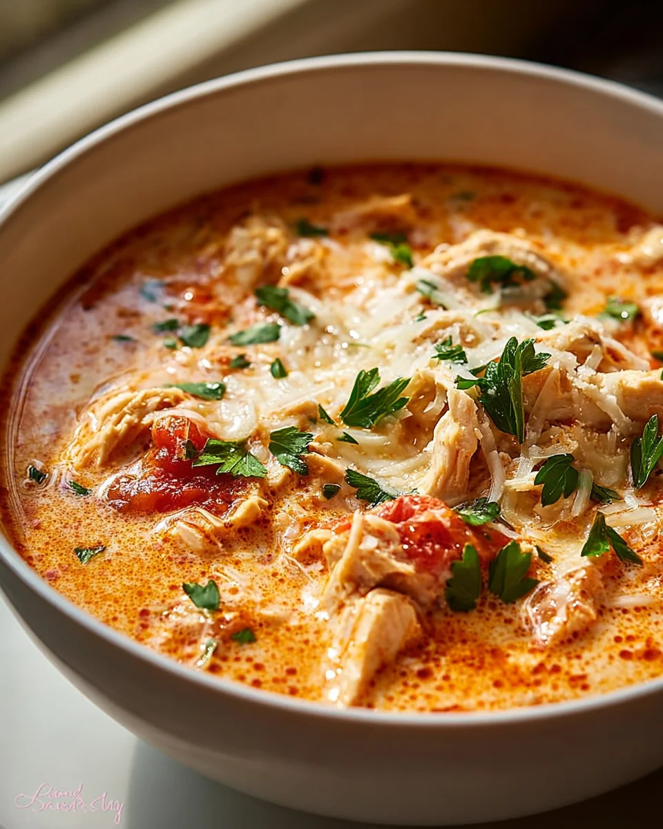 Delicious Crock Pot Creamy Chicken Parmesan Soup Recipe