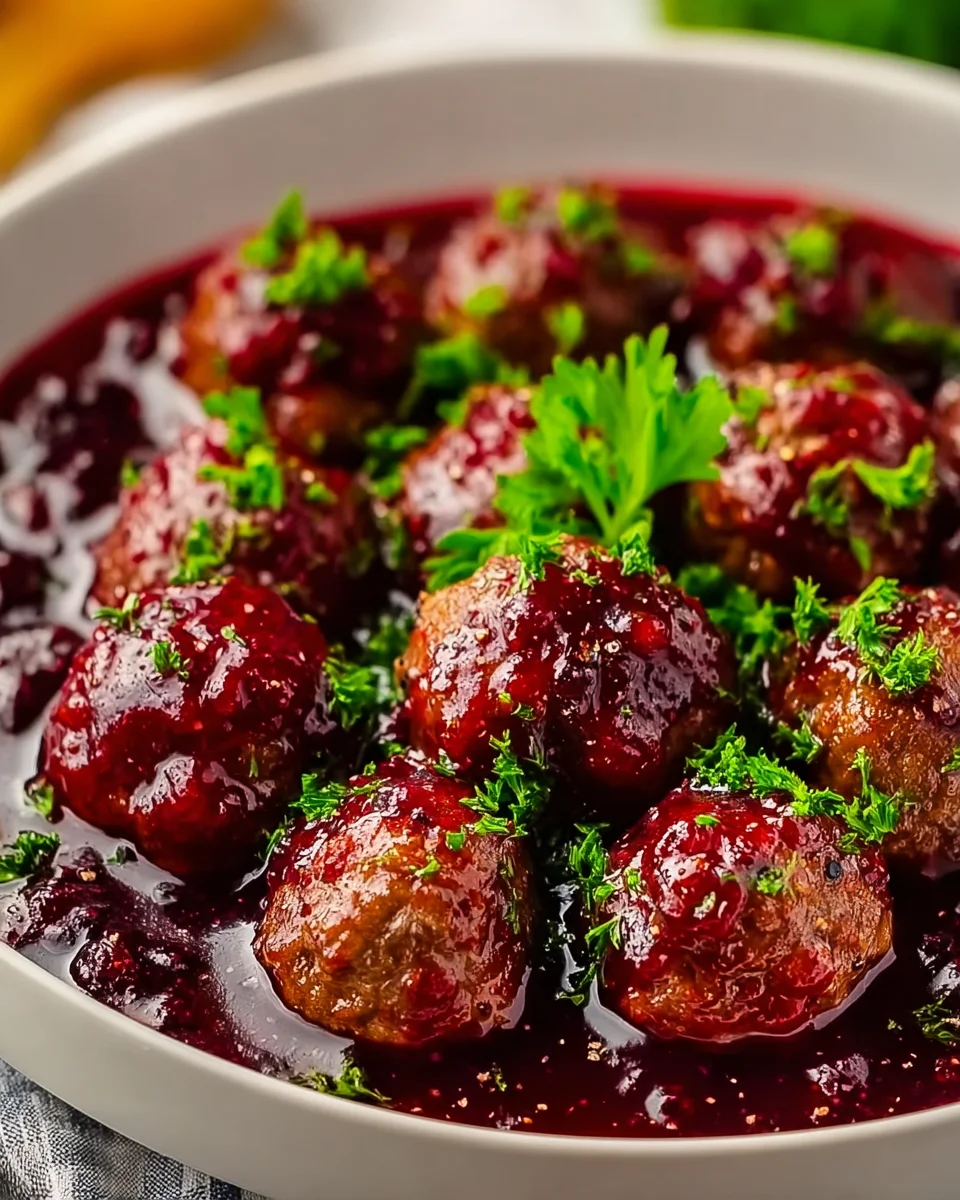 Quick Christmas Cranberry Beef Meatballs: A Festive Treat!