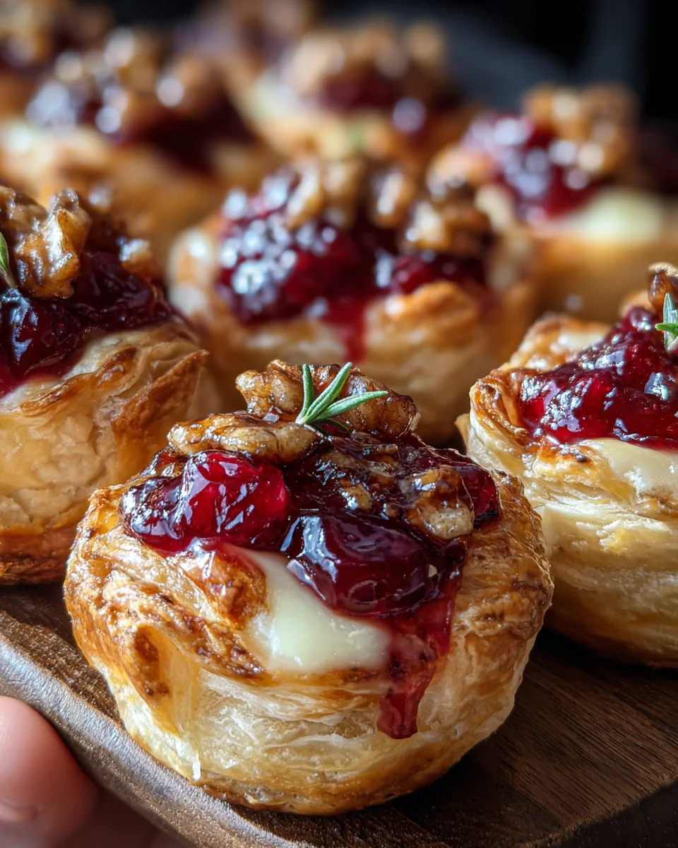 Baked Cranberry Brie Bites: Easy Appetizer Perfection!
