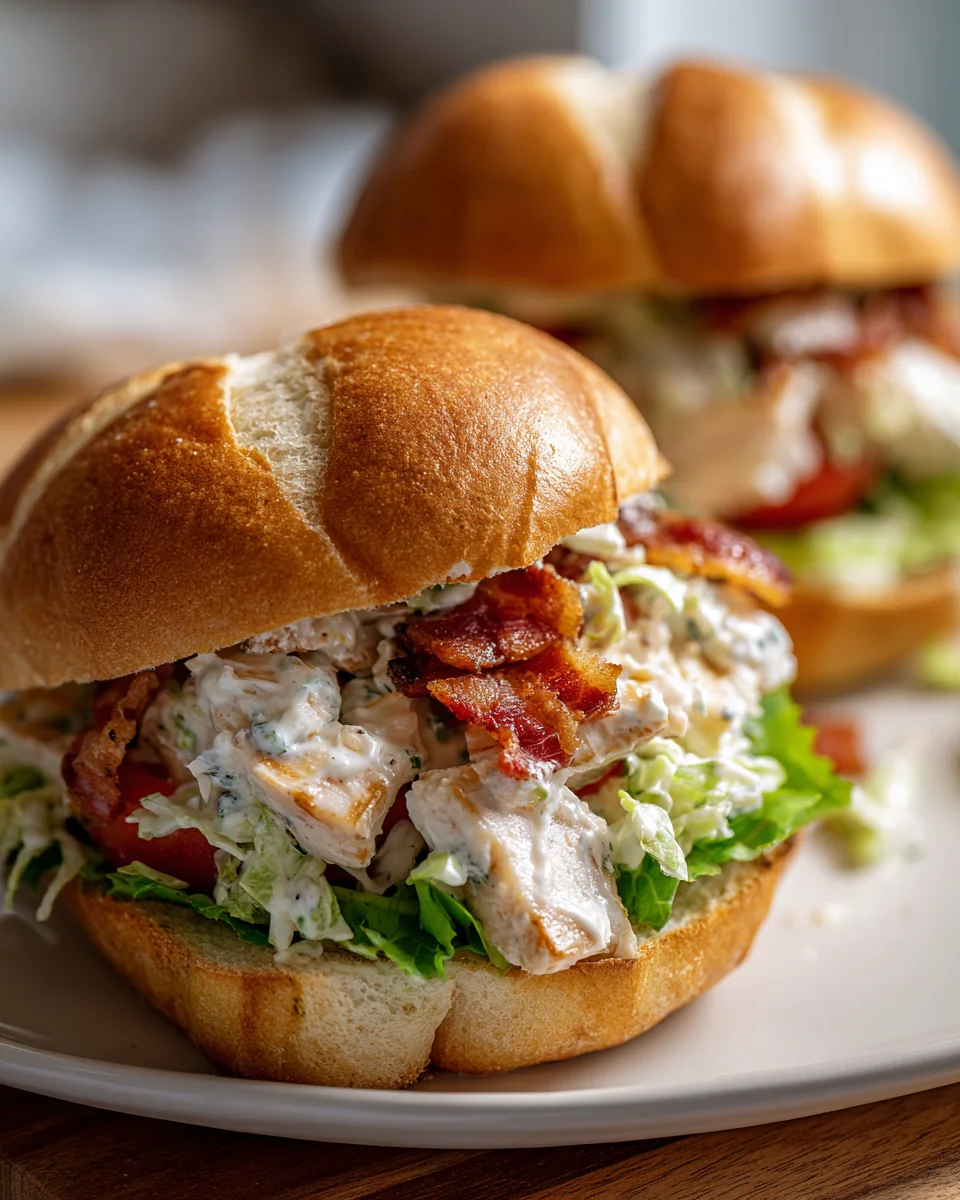Amazing Chopped Chicken Beef Bacon Ranch Sandwich Recipe