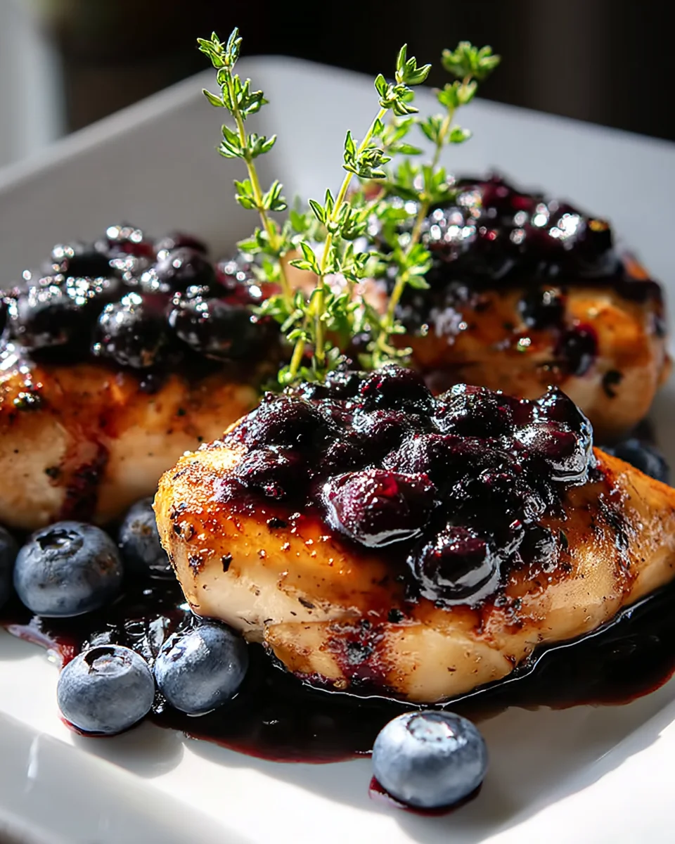 Blueberry Thyme Chicken: A Sweet & Savory Dinner Delight