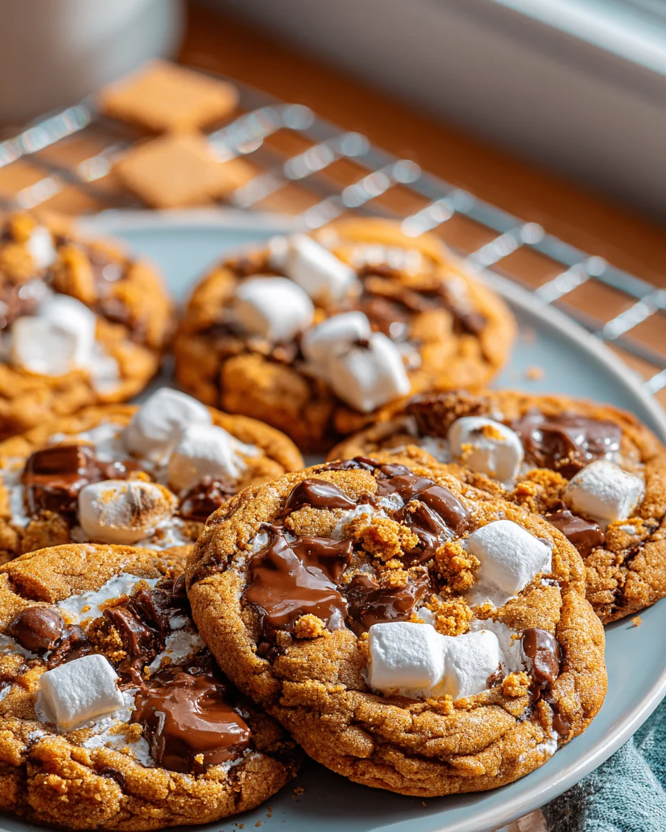 Irresistible Pumpkin Smores Cookies - Perfect for Fall!