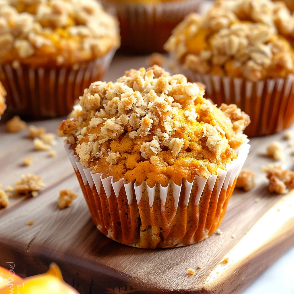 Delicious Apple Pumpkin Muffins & Crumb Topping
