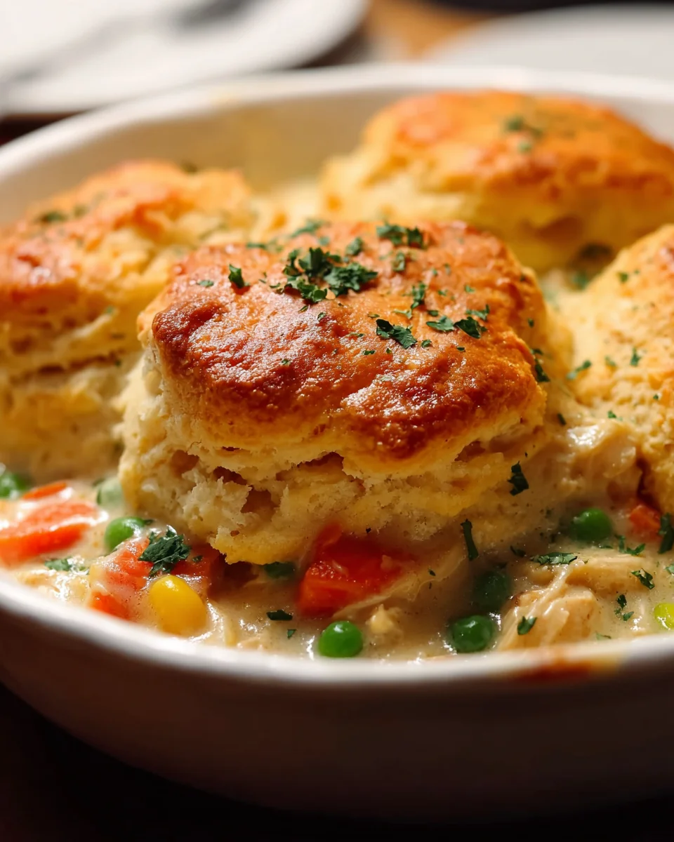 Amazing Red Lobster Biscuit Chicken Pot Pie – Easy Recipe