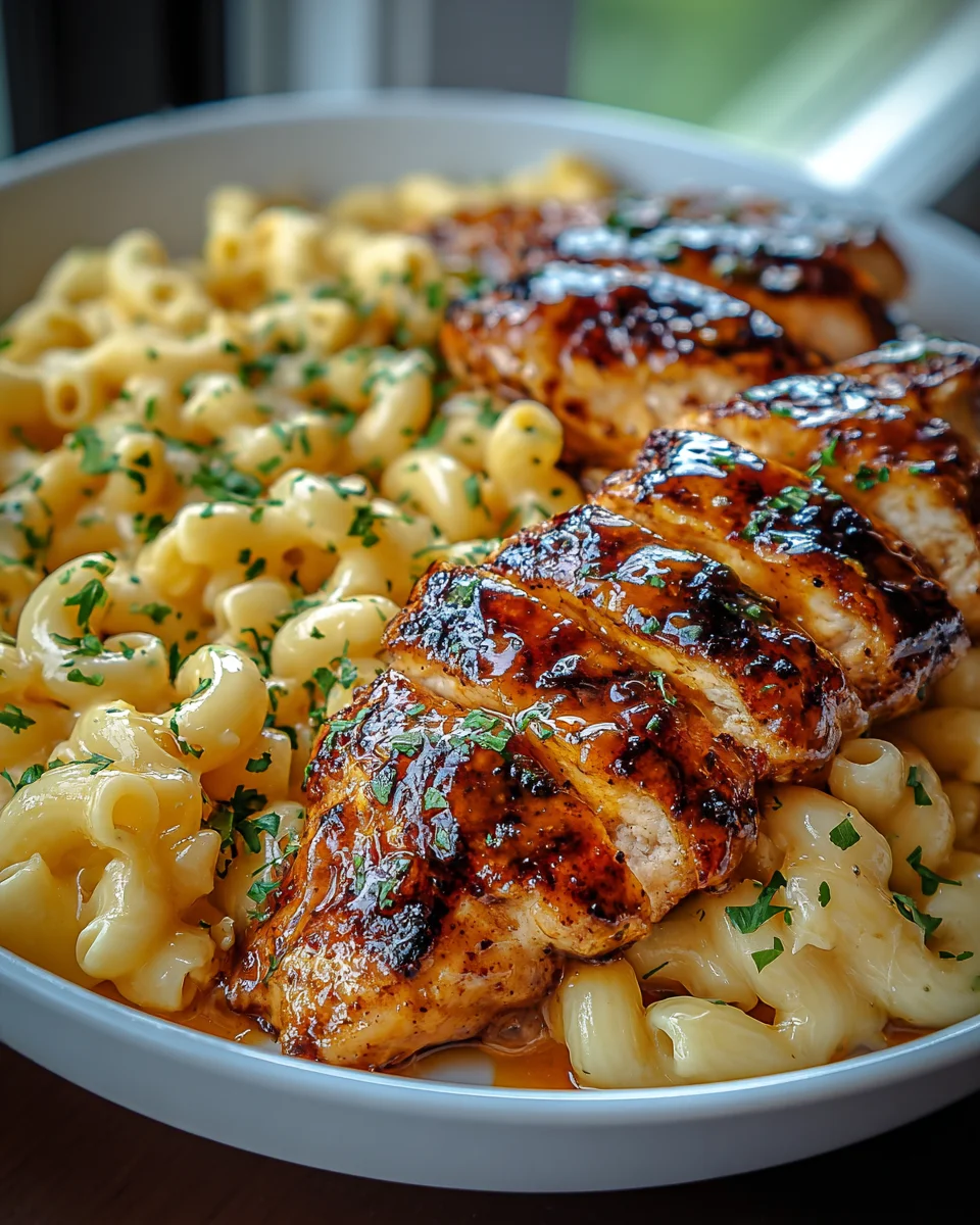 Irresistible High Protein Honey Garlic Chicken Mac & Cheese Recipe