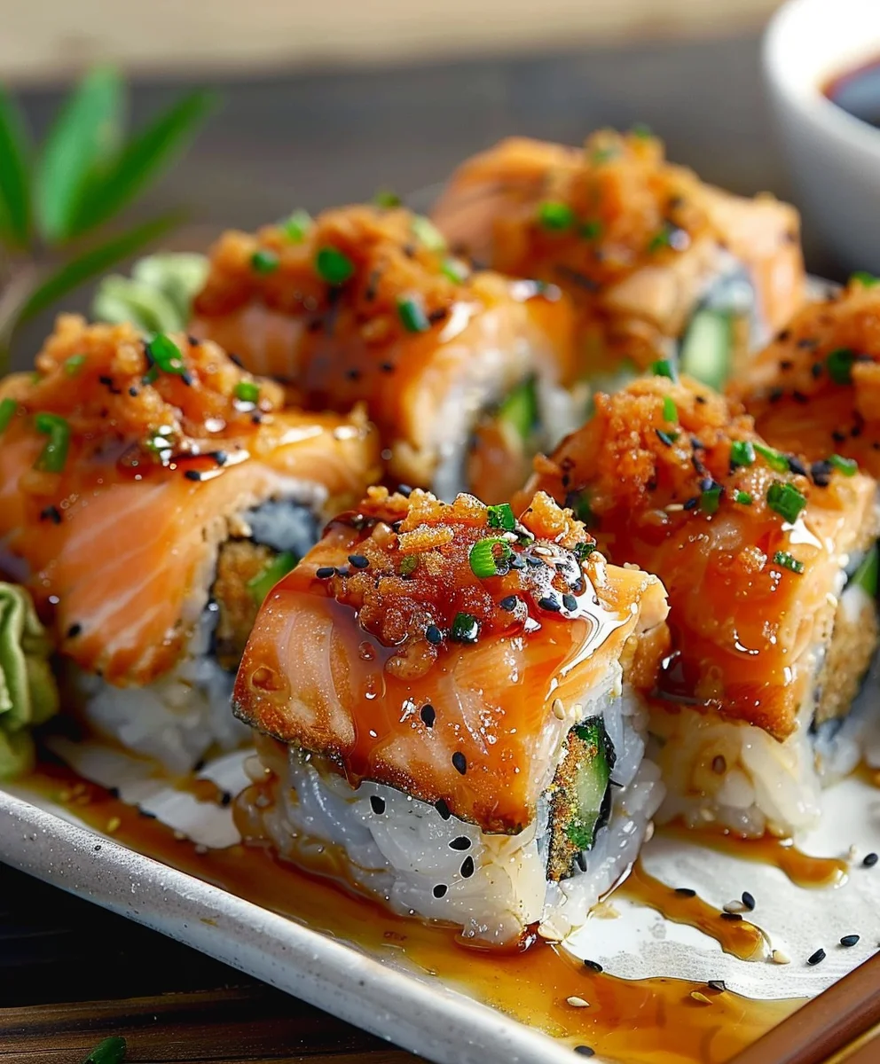 Spicy Salmon Sushi Bake Recipe