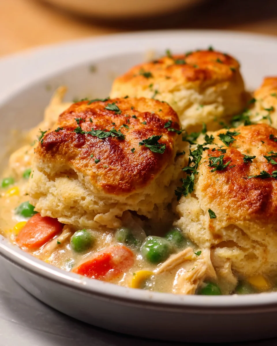 Amazing Red Lobster Biscuit Chicken Pot Pie – Easy Recipe