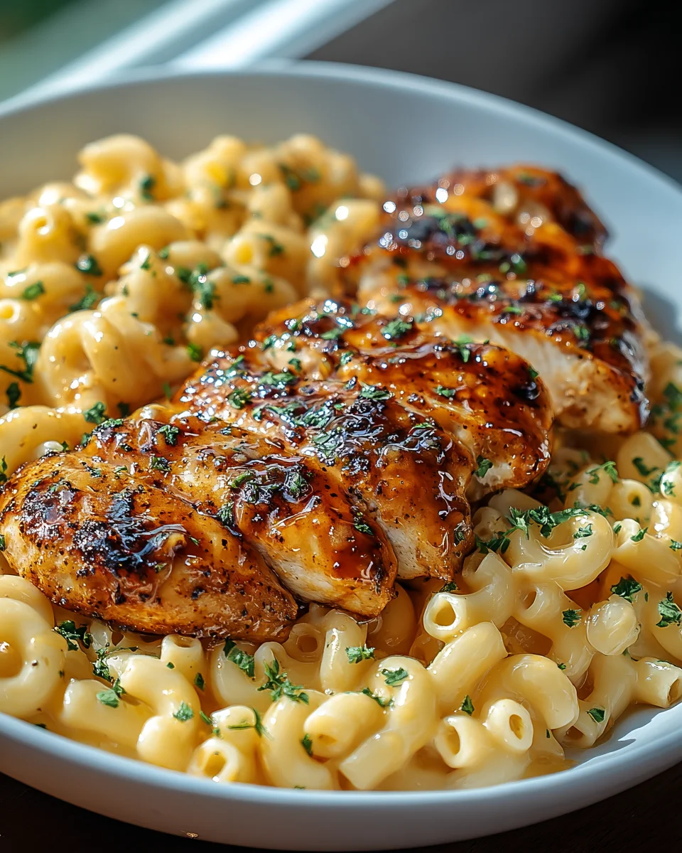 Irresistible High Protein Honey Garlic Chicken Mac & Cheese Recipe