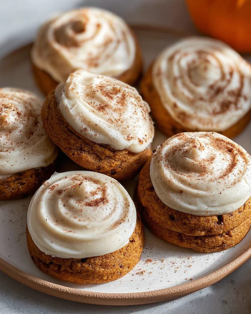 Best Soft Pumpkin Cookies with Cream Cheese Frosting