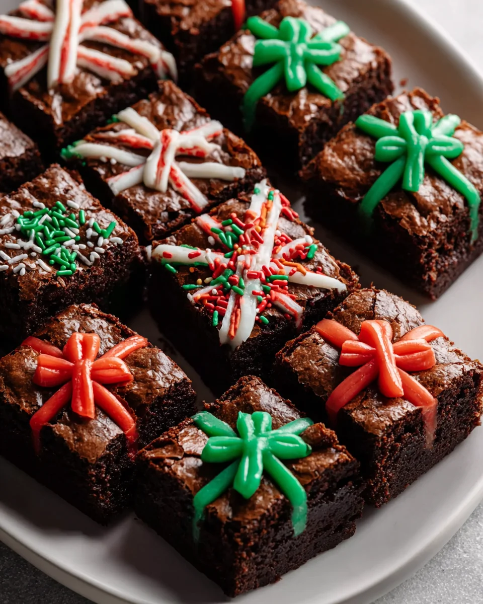 Christmas Present Brownies: Delicious Holiday Treat!