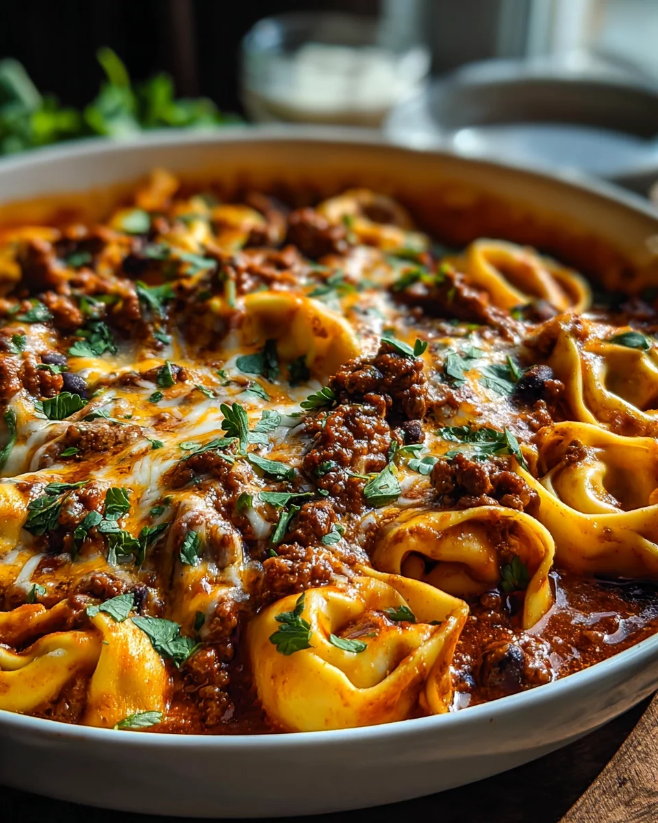 Irresistible Cheesy Beef Enchiladas Tortellini Recipe!