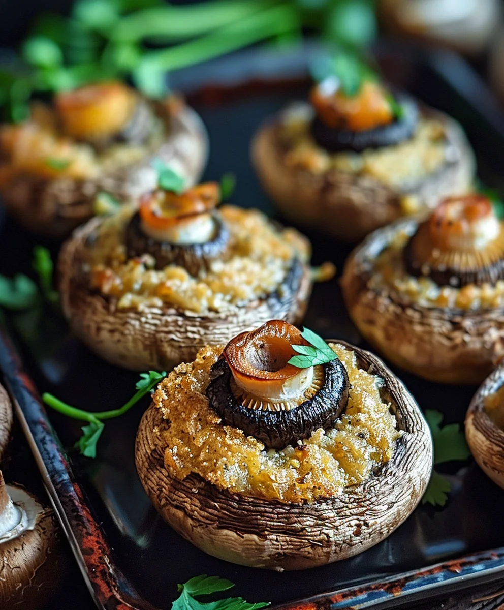 Stuffed Mushroom Eyeballs