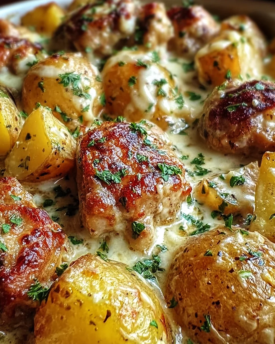 Incredible Garlic Parmesan Crockpot Chicken & Potatoes