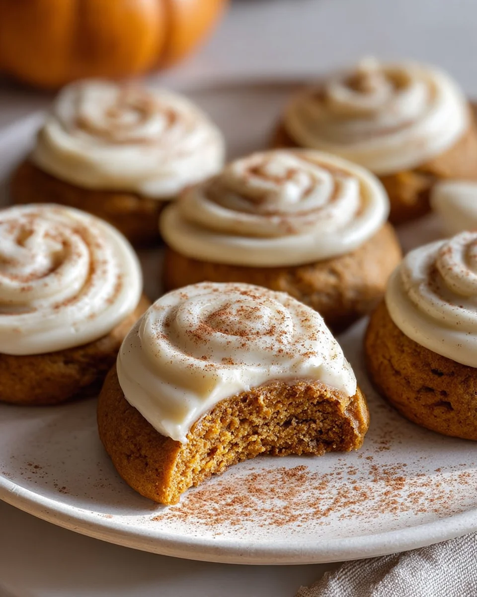 Best Soft Pumpkin Cookies with Cream Cheese Frosting