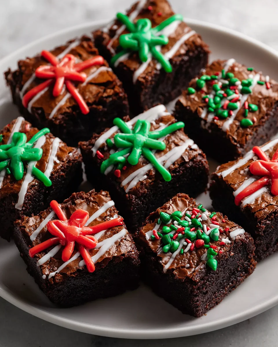Christmas Present Brownies: Delicious Holiday Treat!