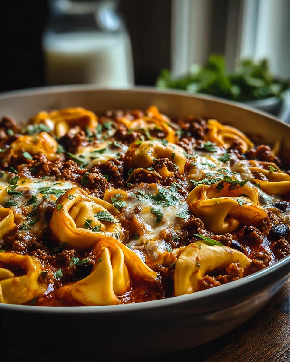 Irresistible Cheesy Beef Enchiladas Tortellini Recipe!