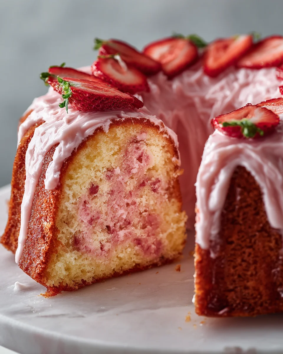 Strawberry Milkshake Pound Cake: A Sweet Slice of Heaven!