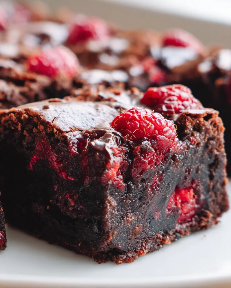 Irresistible Raspberry Brownies – Fudgy, Fruity Treat!