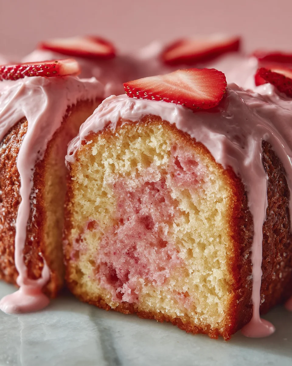 Strawberry Milkshake Pound Cake: A Sweet Slice of Heaven!