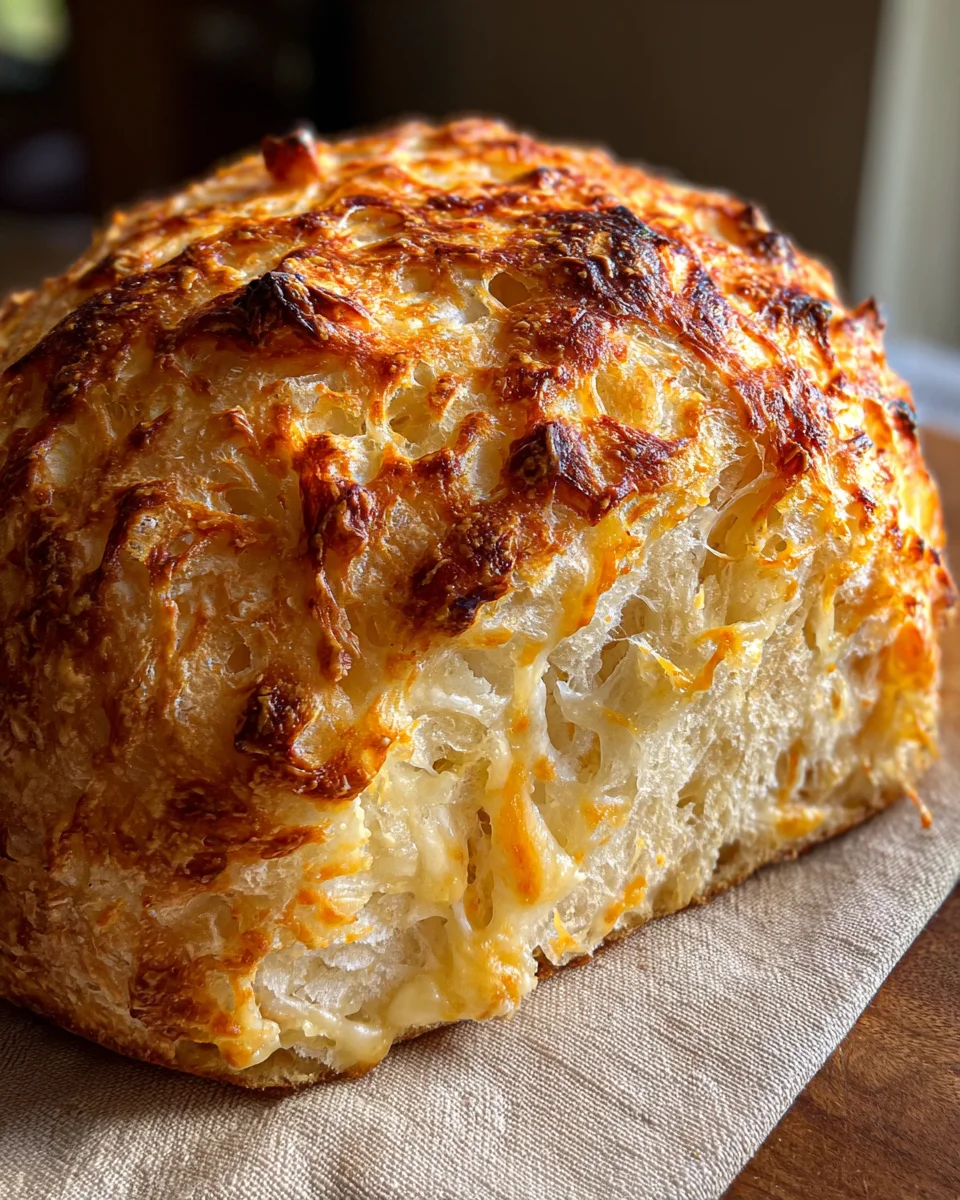 No Knead Cheese Bread: The Easiest Cheesy Loaf You'll Make!