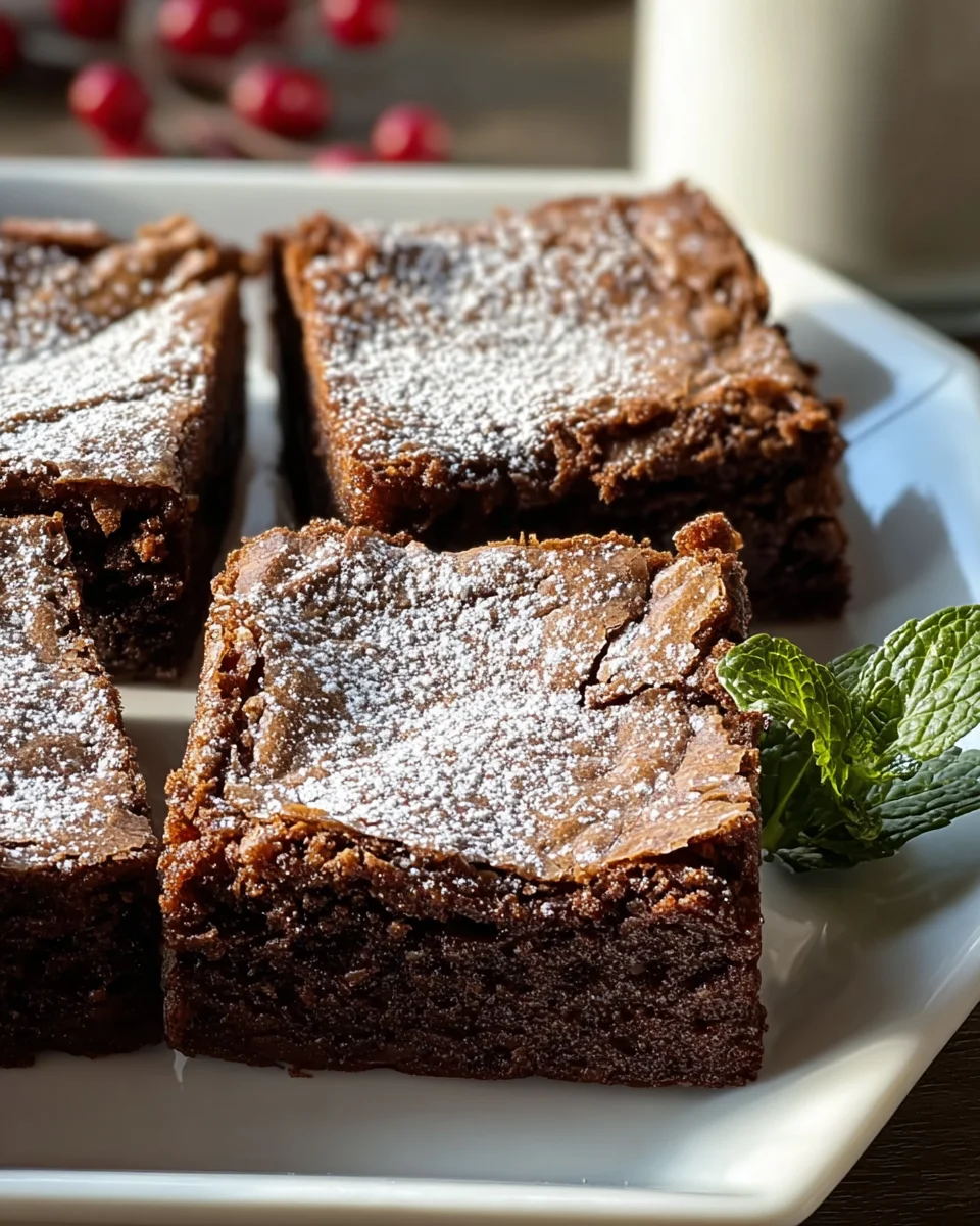 Gingerbread Brownies: Chewy, Spicy & Irresistible Treat!