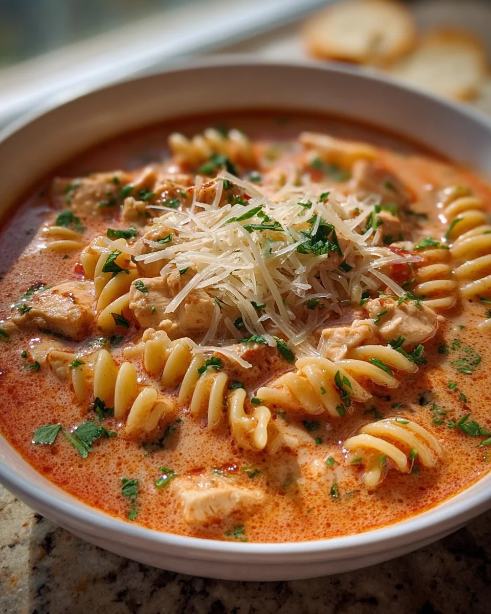 Crockpot Chicken Parmesan Soup: Easy & Cheesy Comfort!