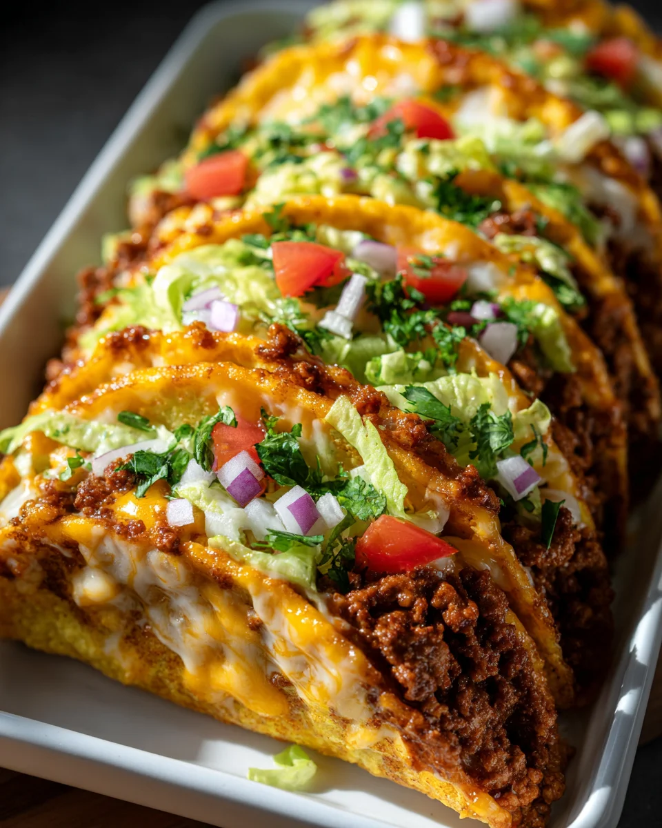 Delicious Oven Baked Cheesy Beef Tacos – Crispy & Loaded