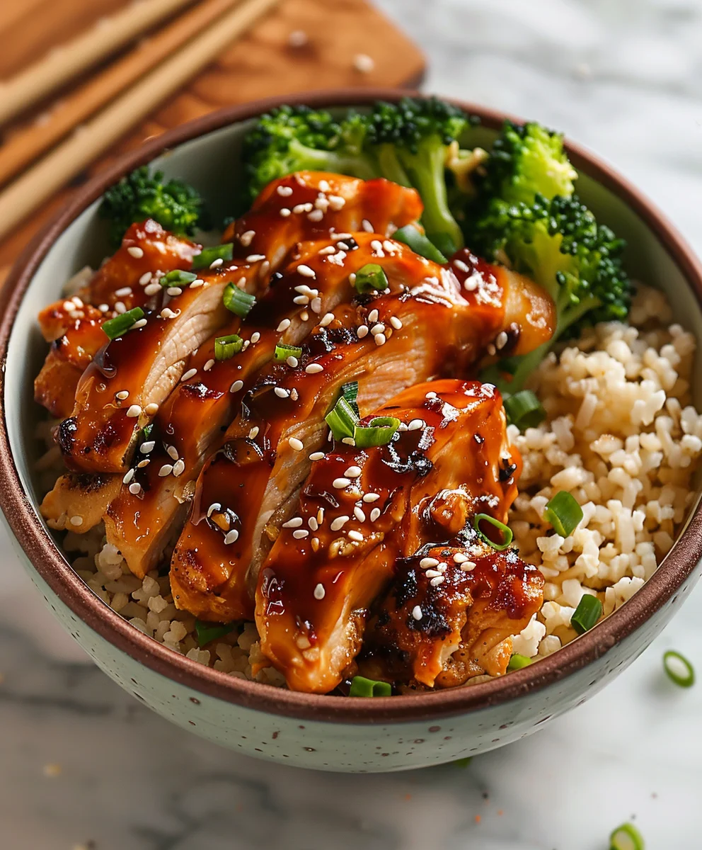 Sticky Chicken Bowls Recipe