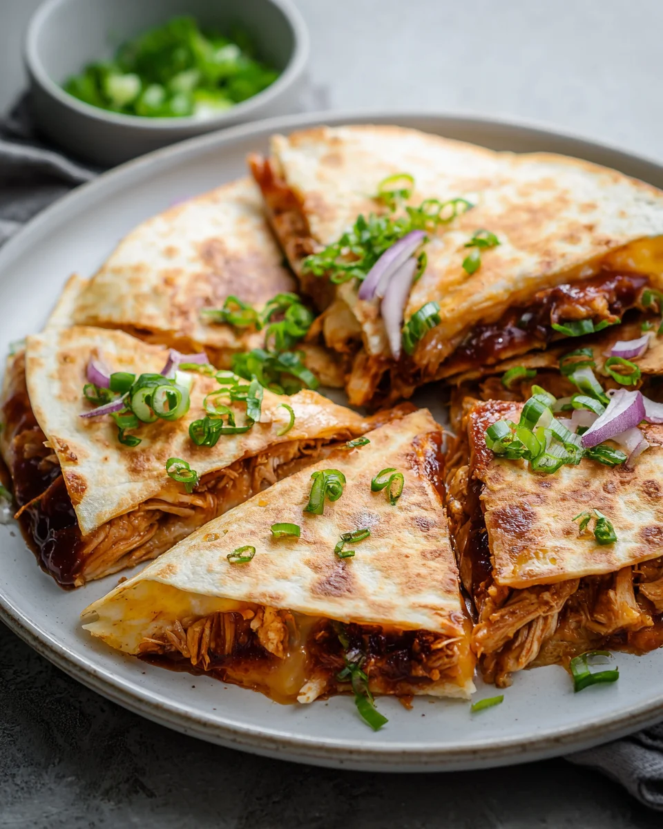 Savory BBQ Chicken Quesadillas: A Flavorful Delight!