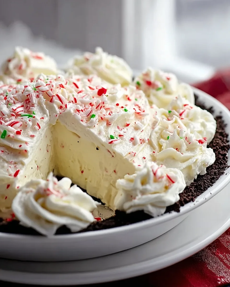 Creamy White Chocolate Peppermint Pie: Perfect Holiday Dessert