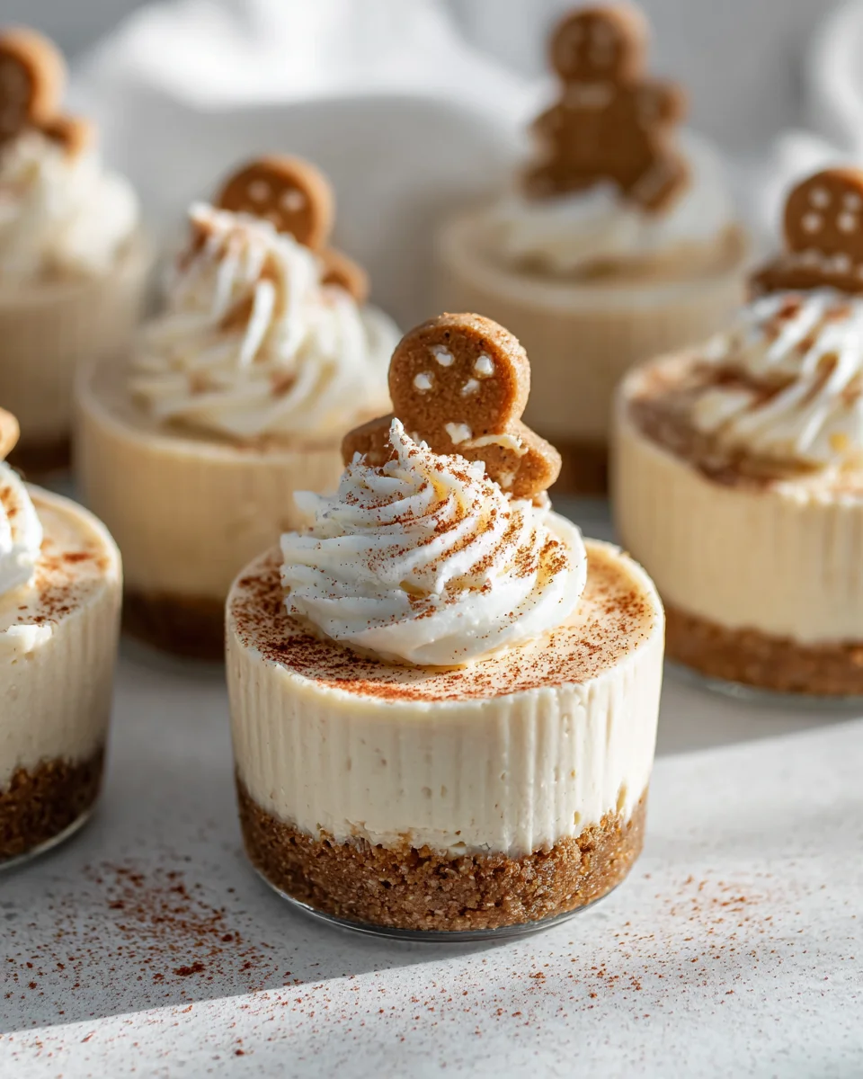 Delicious No Bake Gingerbread Cheesecake Cups Recipe!