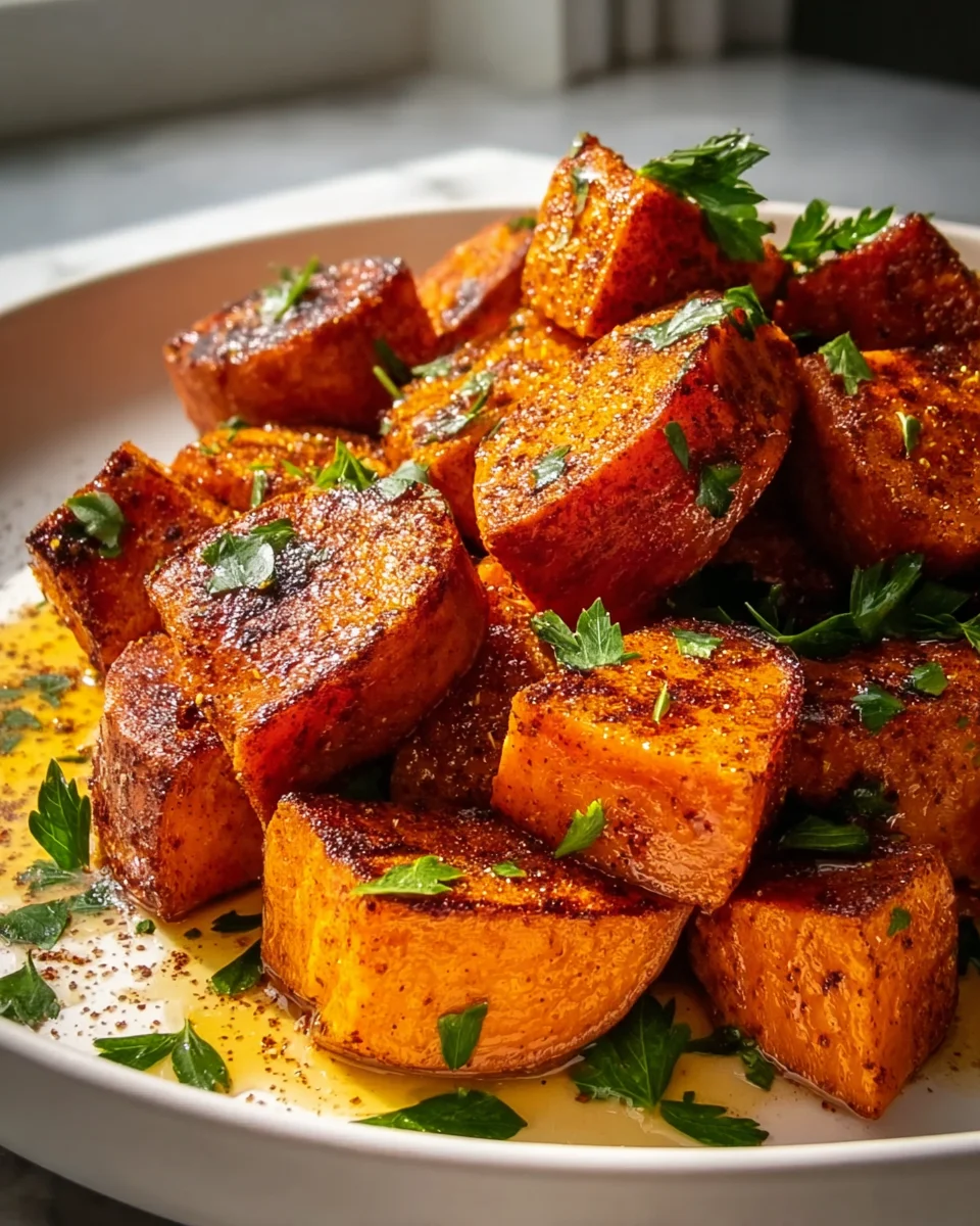 Cinnamon Honey Roasted Sweet Potatoes - Delicious & Easy Recipe