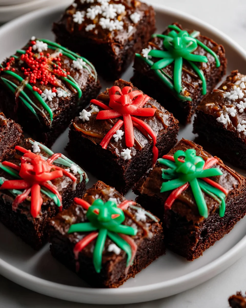Christmas Present Brownies