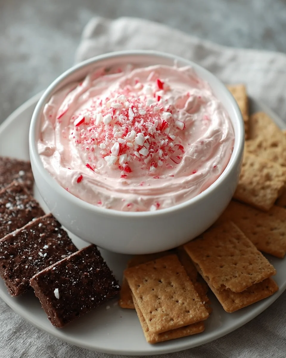Candy Cane Kiss Marshmallow Dip: Festive Holiday Treat!