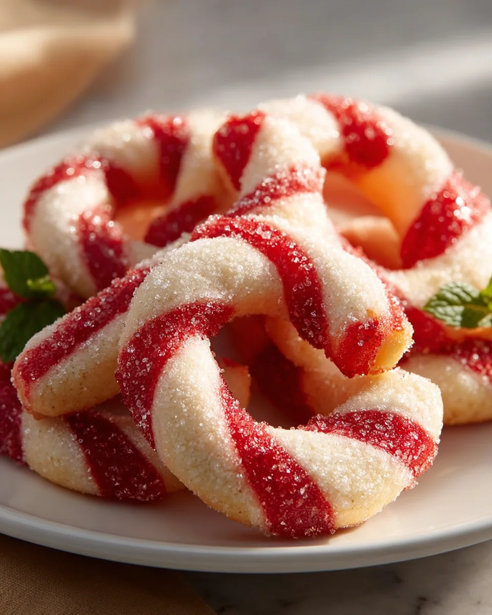 Festive Candy Cane Cookies: Irresistibly Tender, Perfect Stripes