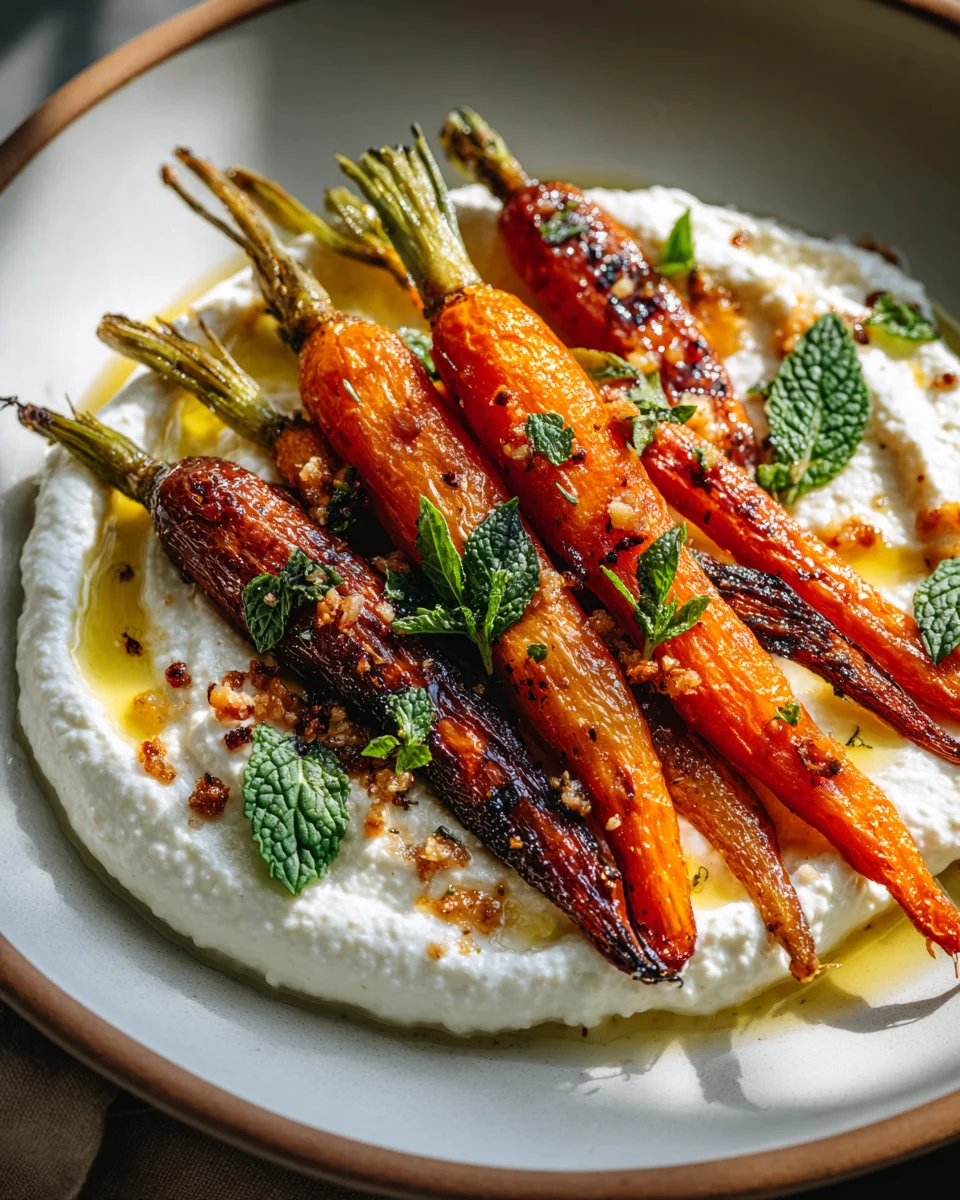 Roasted Carrots with Whipped Ricotta & Hot Honey Delight
