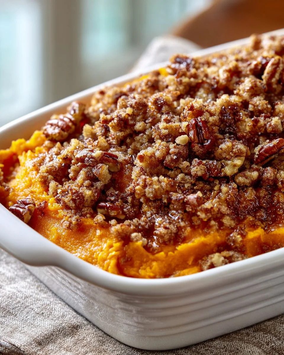 Decadent Sweet Potato Casserole