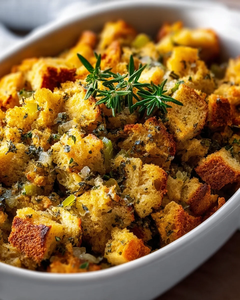 Classic Bread Stuffing With Fresh Herbs