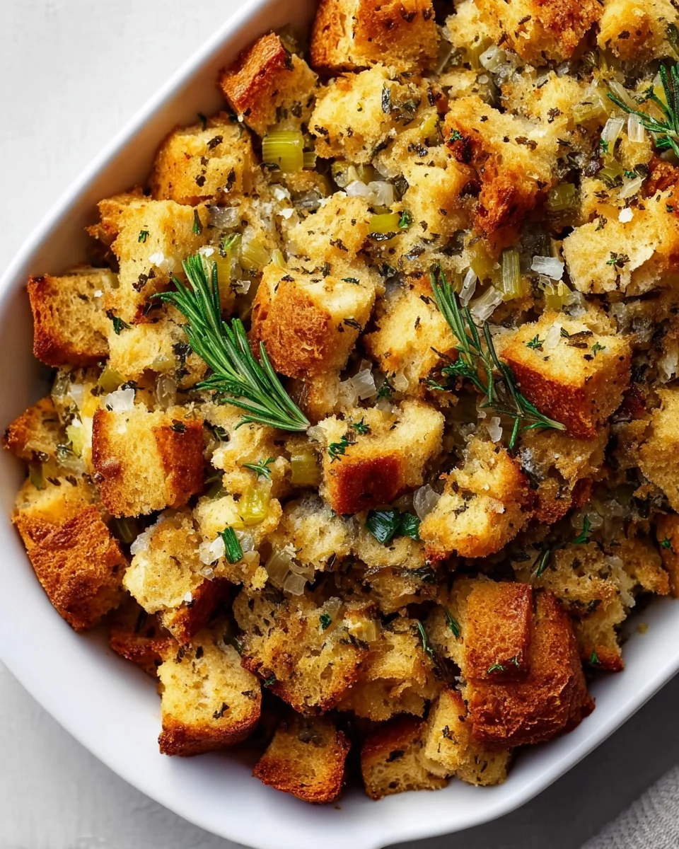 Classic Bread Stuffing with Fresh Herbs for a Flavorful Feast