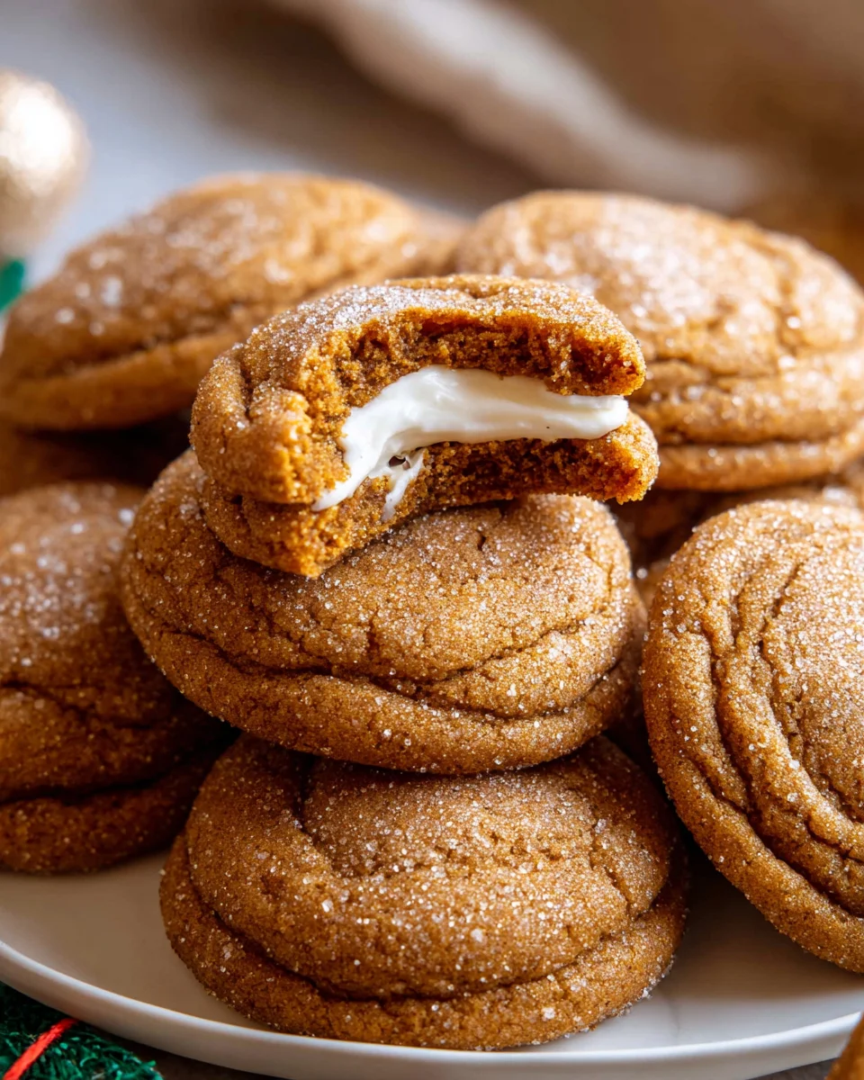 Amazing Non-Alcoholic Extract Gingerbread Cheesecake Cookies