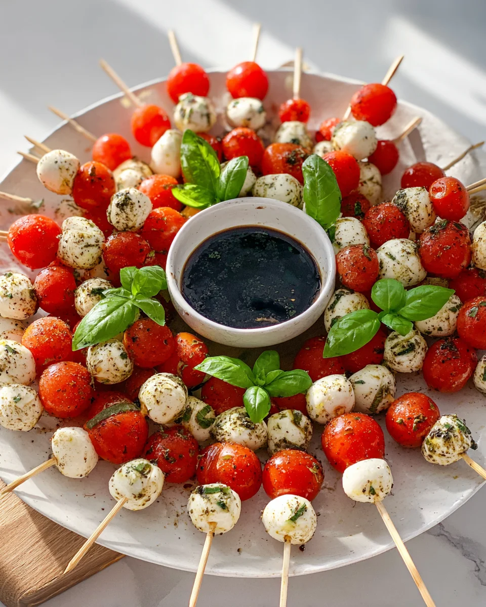 Christmas Caprese Wreath