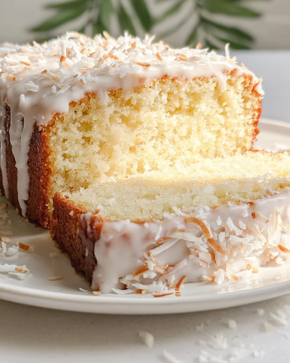 Homemade Coconut Pound Cake