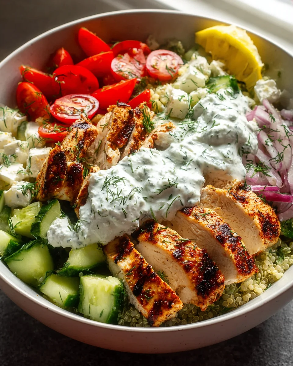 Healthy Greek Chicken Bowls - Easy & Flavorful Recipe!