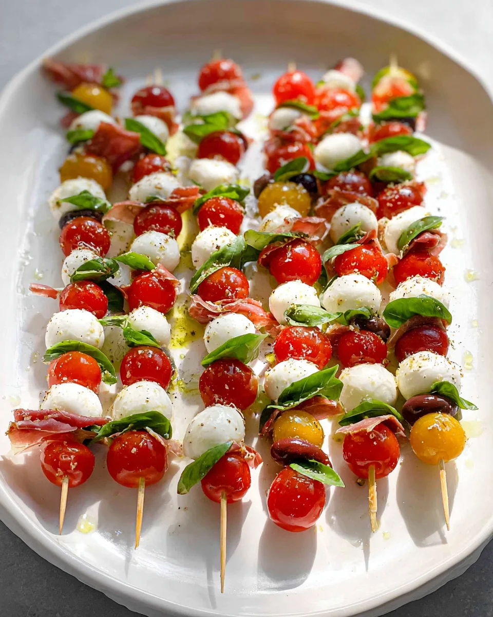 Caprese Skewers: Easy, Fresh Appetizer Recipe!