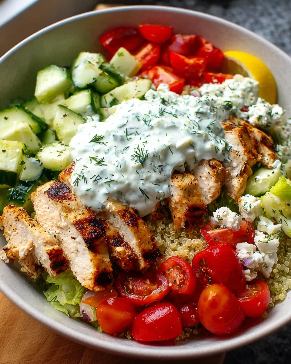 Healthy Greek Chicken Bowls - Easy & Flavorful Recipe!